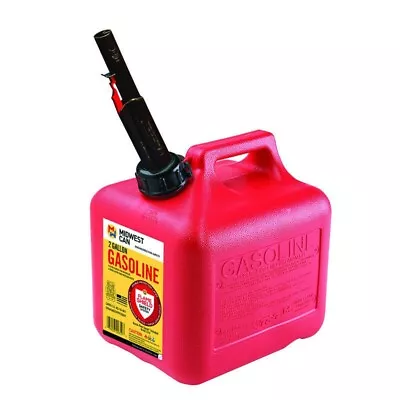 Midwest Can 2310 FlameShield Safety System Plastic Gas Can 2 Gal. • $87.12