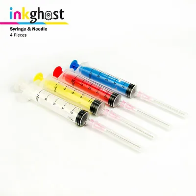 $7.99 • Buy Syringe With Needle 10ml Refill Ink & Cartridges For CISS System Inkjet Printers