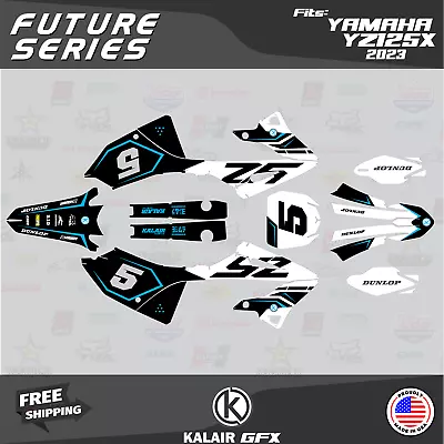 Graphics Kit For YAMAHA 2-stroke YZ125X (2023) Future - CYAN • $137.99