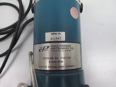 $200 • Buy COLE-PALMER MASTERFLEX 7553-20 Motor And 7016-20 Pump Head