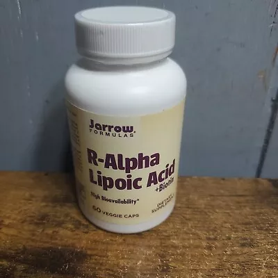 Jarrow Formulas R-Alpha Lipoic Acid + Biotin 60 Veggie Capsules EXP 01/25 • $15