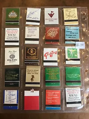 Lot Of 20 Mixed Vintage Winnipeg Manitoba MAN. Empty Matchbook Covers  #134 • $7.28