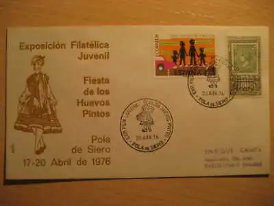 Spain Pola Of Siero Asturias 1976 Cancel Eggs Spot Egg Eggs Egg Oeuf Galli • $6.73