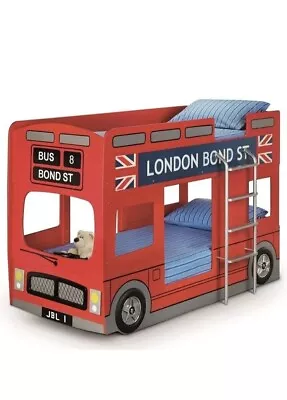 Julian Bowen London Double Decker London Bus Bunk Bed - Red • £55.31