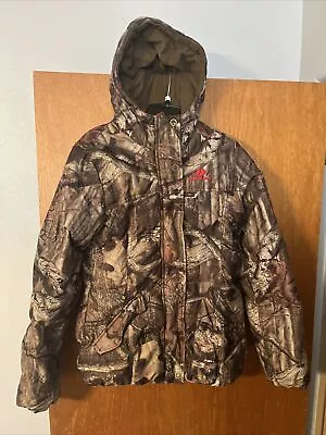 Mossy Oak Break Up Infinity Brown Puffer Jacket Size S (Small) 34-36 • $34.99