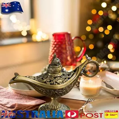 AU Vintage Aladdin Lamp Fairy Tale Home Desk Ornament Decor (Ancient Copper) • $10.88