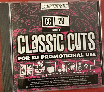 Mastermix Classic Cuts CD - Party CC29 • £6.95