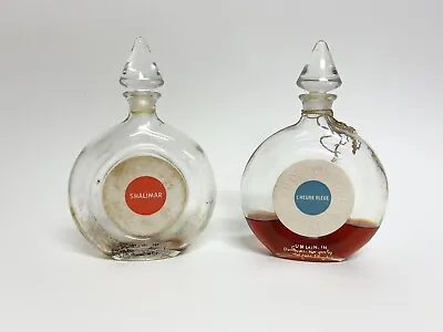 Vintage Guerlain Perfume Shalimar And L’Heure Bleue Glass Bottles • $85