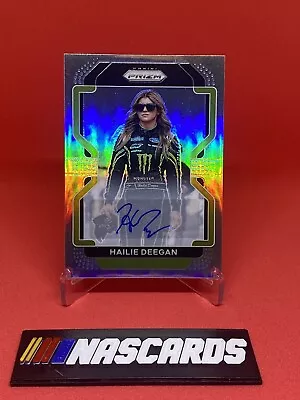 Hailie Deegan 2022 Panini Prizm Racing Silver Auto #32 • $60