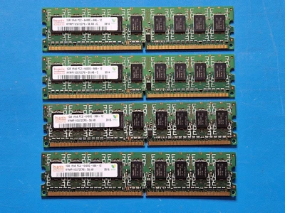 £6 • Buy 4GB (4x1GB) DDR2 ECC 800 MHz PC2-6400 RAM MEMORY