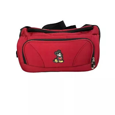 Disney Mickey Mouse Red Crossbody Messenger Weekender Laptop Bag • $24.99