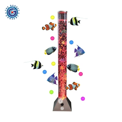 £27.99 • Buy LED Fish Bubble Lamp Novelty Colour Changing Light Tower Tube Sensory Lighting