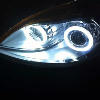 2Pcs 60-120MM White COB Angel Eyes Halo-Rings Car Headlight LED Motorcycle Light • $17.29