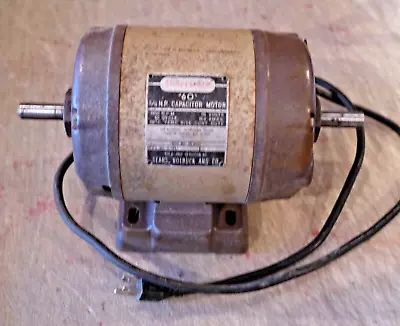 Vintage Craftsman  3/4 Hp Capacitor Motor 3450 Rpm 115 Vac. # 115.19320  S-7847 • $85