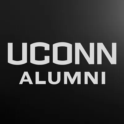UConn Decal With ALUMNI Or Logo Only White Or Matte Silver • $5