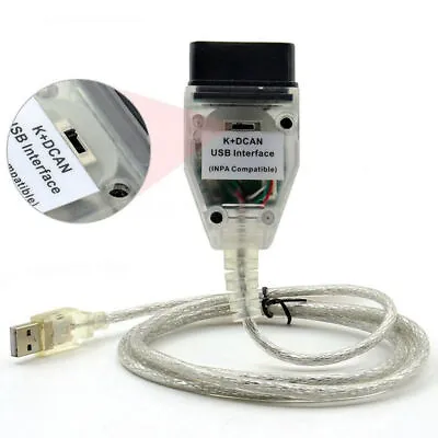 Fits For BMW E63 E64 K+DCAN OBD2 USB Interface Cable EDIABAS NCS EXPERT #F • $24.39
