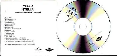 Yello ‎RARE PROMO CD REISSUE REMASTERED & EXPANDED Stella • £16.99