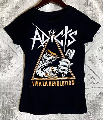 The Adicts  Viva La Revolution  Graphic Punk Band T Shirt Black Size M • $20