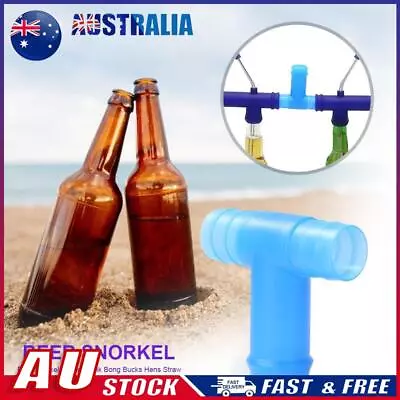 Beer Snorkel Funnel Drink Straw Connector For Party Bar (B Blue) * • $8.03