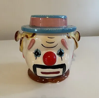 Vintage Ceramic Lipper & Mann Clown Cookie Biscuit Jar Japan • $6