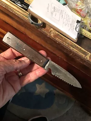 $9.50 • Buy Vintage 7-5/8” Hi Carbon Steel USA Fixed Blade Fish Knife WScaler & Bottle Opner