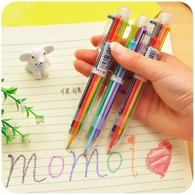 4 Pcs Pens 6-1 Multicolor Colors In A Pen Ballpoint Free Shipping!!! USA • $7.99