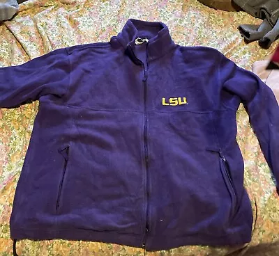 LSU Tigers Columbia Midweight Fleece Campus Jacket (Men's XL) Purple • $29.99