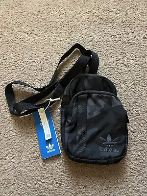 Adidas Originals Utility Festival Crossbody Bag Rain Camo Ink Blue OS New! • $21.46