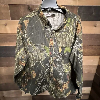 Mossy Oak Men's Size XXLarge Break Up Camo Shirt Heavy Cotton • $19.19