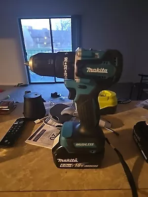 Makita DDF487 BL 18V 2x3.0Ah Keyless 13mm 1700Rpm 40Nm LED 3.5Lbs Charger_220V • $150