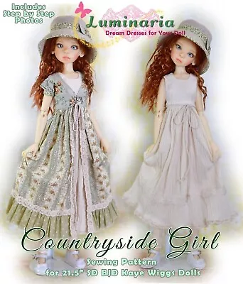 21.5  Kaye Wiggs Doll Clothes Sewing Pattern 1/3 SD Volks Super Dollfie Dream • $8.99