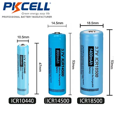 Up To 16Pcs  3.7V AA AAA 10440 14500 18500Rechargeable Lithium Batteries AU SHIP • $18.99