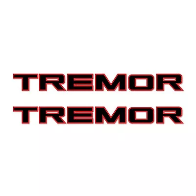 Ford F150 F250 Tremor Package Truck Bed Side Decal Black Red • $19.99