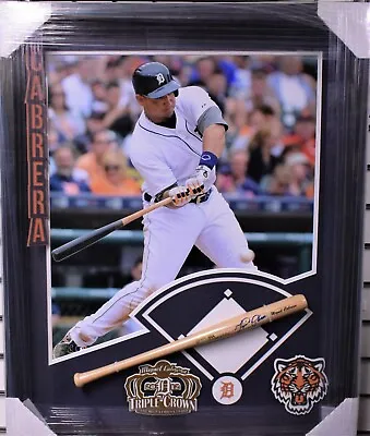 Miguel Cabrera Detroit Tigers Signed & Framed Mini Bat Display - Authentic • $449.99