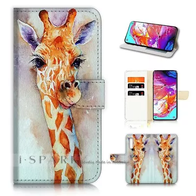 ( For Optus X Power 2 ) Flip Wallet Case Cover AJ21643 Giraffe • $12.99