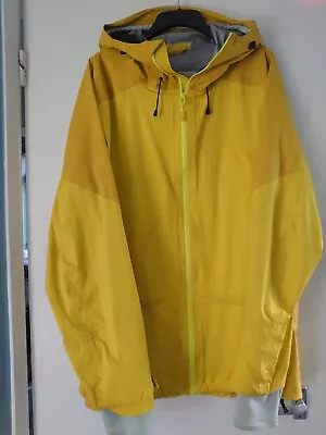 Big Men VOLKL Yellow Rain Coat Size XXXL EU 48/50  Chest Lightweight Waterproof  • $37.29