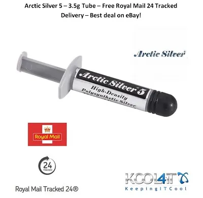 Arctic Silver 5 Thermal Compound Paste Grease 3.5g CPU Heatsink XBOX PS4/5 Artic • £11.97