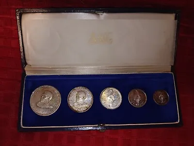 Swaziland 1968 Silver Proof Coin Set 5 Cent - 1 Luhlanga In Original Case  • $150