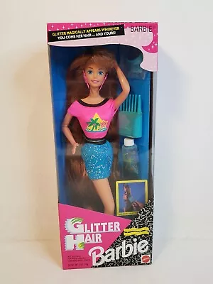 Glitter Hair Redhead Barbie Doll 1993 Mattel 10968 Nrfb  • $42.95