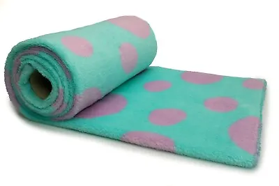 Minkee Winky Plush Printed Purple Dots 50 X 180 Cm • £4.86