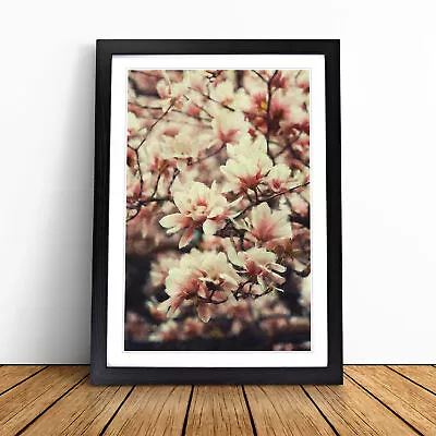 A Pink Magnolia Blossom Tree Wall Art Print Framed Canvas Picture Poster Decor • $44.14