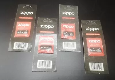4 Packs 100% Genuine Zippo Lighter Wick  Genuine Original Free Postage • £6.99
