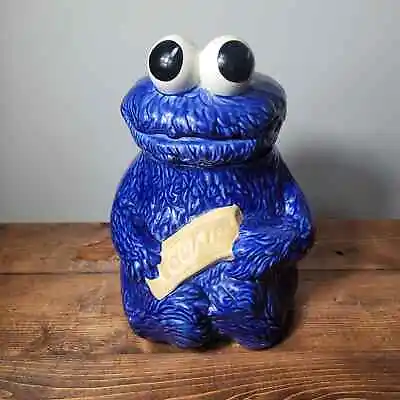 Sesame Street Cookie Monster Cookie Jar 1970s Muppets Inc. 970 Vintage • $90