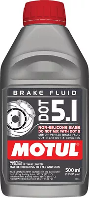 MOTUL DOT 5.1 Full-Synthetic Brake Fluid Oil Lubricant 500mL • $18.59