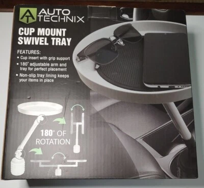 $9.99 • Buy Auto Technix Cup Mount Swivel Tray