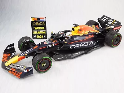 1/18 Minichamps 2022 F1 Red Bull RB18 Verstappen World Champ W/pitboard Japan GP • $145