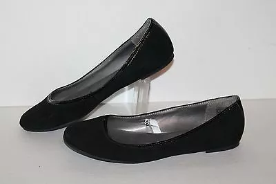 Merona Ballet Flats #096013007 Black Suede Women's US Size 7 • $17.88