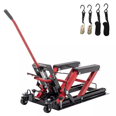 1500LBS Hydraulic Motorcycle Lift Jack ATV Scissor Lift Jack Portable Lift Table • $168.99