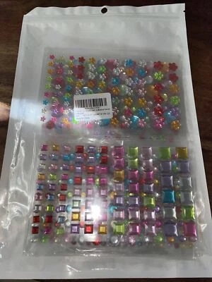 £4 • Buy TGFIX 12 Sheets Self Adhesive Jewels Stickers,Flat Back Rhinestone Stickers Gem 