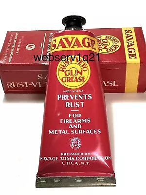 Savage Gun Grease Rust Veto Vintage Prevents Rust For All Firearms • $45